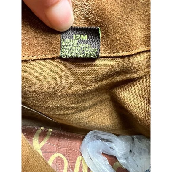 SAM EDELMAN 'Louie' Fringed Western Ankle Boots, Brown Suede 12M - Picture 11 of 12